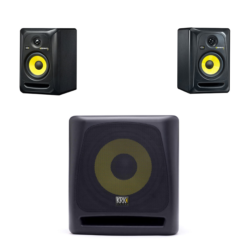 KRK Rokit RP5G3 + KRK10S + 4 XLR Cables Combo