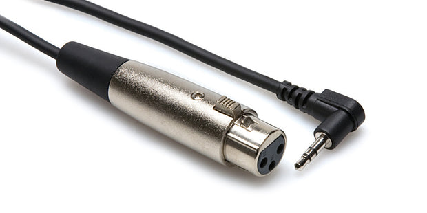 Hosa XVM-349 Rt. Angle Stereo 3.5mm (M) to XLR (F) 2 ft.