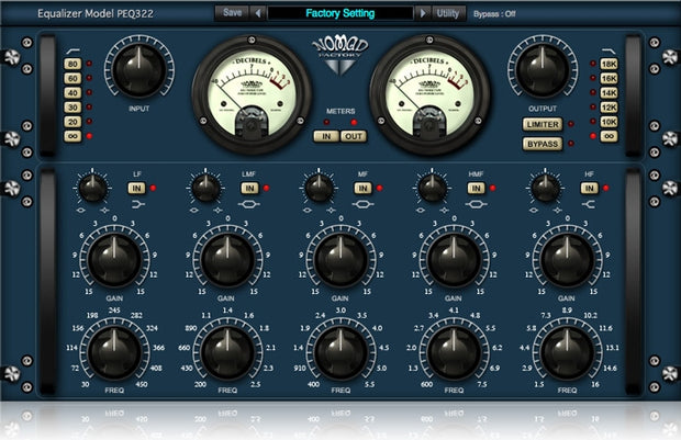 Nomad Factory Blue Tubes Equalizer PEQ322