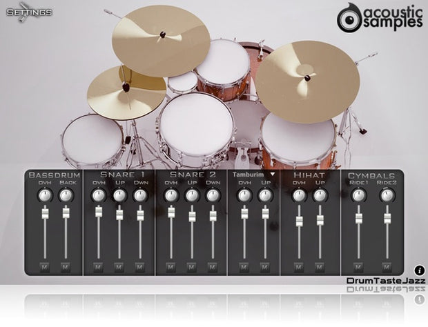 Acousticsamples DrumTasteJazz Jazz Drum Kit Library
