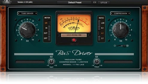 Nomad Factory Bus Driver Vintage Optical Compressor Plugin