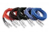 Hosa 3GT-PAK Cloth Guitar Cable Straight to Same, 18 ft, Assorted Colors, 10 pc