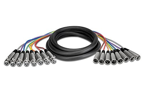 Hosa XLR-805 8-Ch Snakes XLR (M) to XLR (F) 5m