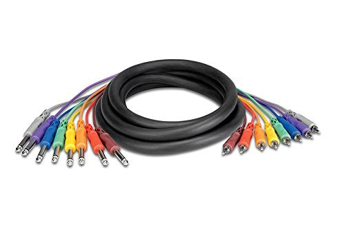 Hosa CPR-804 8-Ch Snakes RCA to Unbalanced 1/4