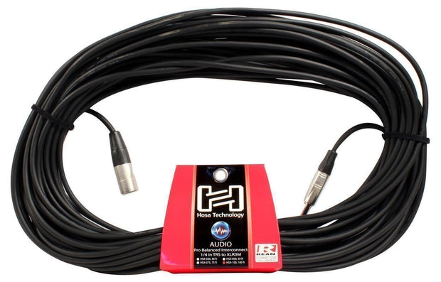 Hosa CXS-100M Powered Speaker XLR (M) to 1/4" TRS (M) 100 ft.