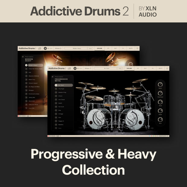 XLN Audio Addictive Drums 2:Progressive and Heavy Collection