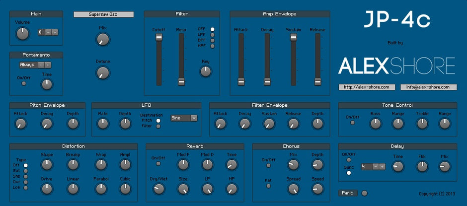 Alex Shore JP-4c Reaktor Patch - FREE Download!