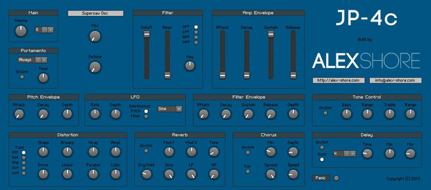 Alex Shore JP-4c Reaktor Patch - FREE Download!