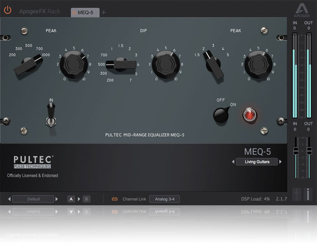 Apogee Pultec MEQ-5 Mid-Range Equalizer Plugin