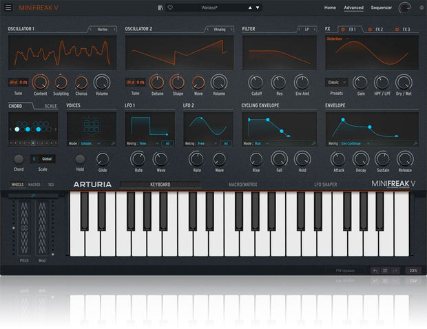 Arturia MiniFreak V Analog-Digital Hybrid Synthesizer Plugin
