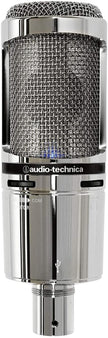 Audio Technica AT2020USB+V Microphone - Chrome