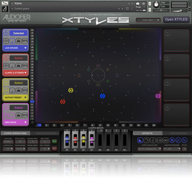 Audiofier Xtyles Rhythms and Loops Combinator Plugin