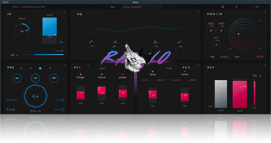 Aurora DSP Rhino Guitar Amp Plugin