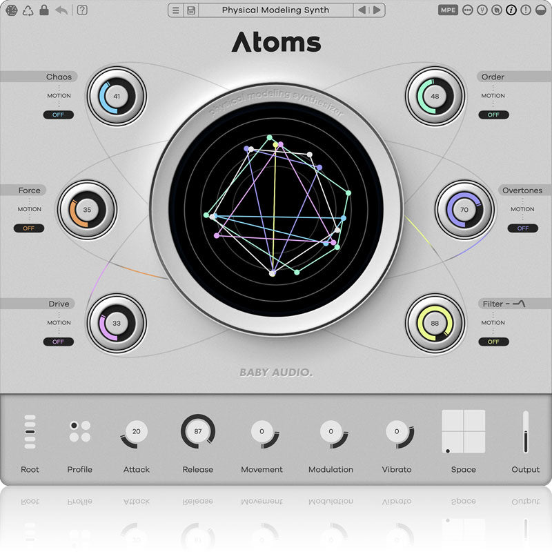 Baby Audio Atoms Physical Modeling Synthesizer Plugin