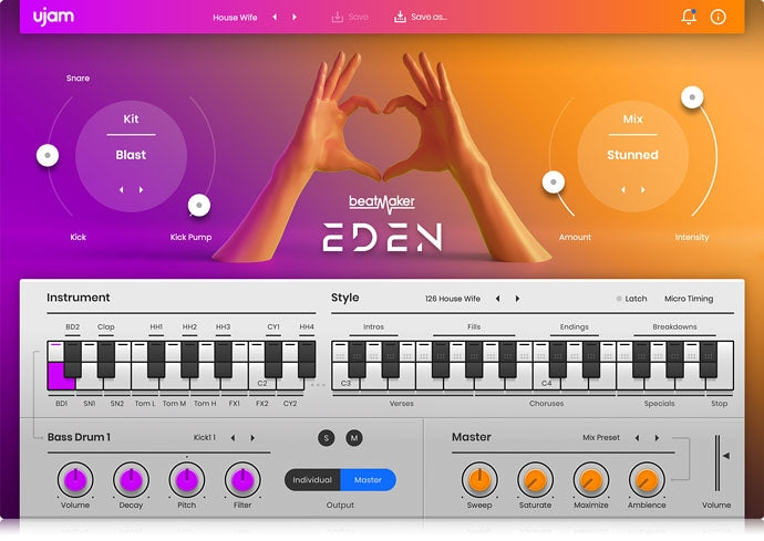 UJAM Instruments Beatmaker EDEN 2 Upgrade from EDEN