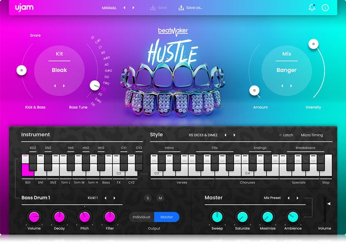 UJAM Instruments Beatmaker HUSTLE 2 Upgrade from HUSTLE