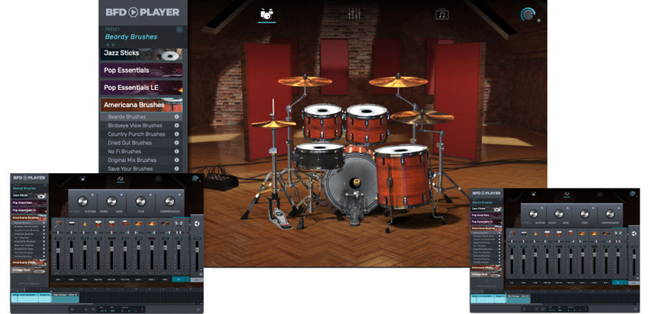 BFD Drums Americana Brushes for BFD Player