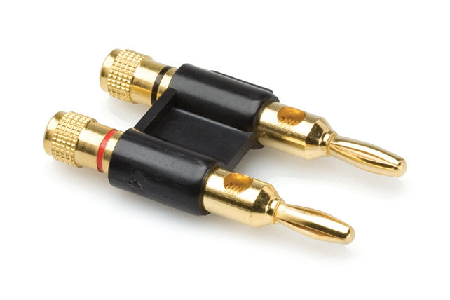 Hosa BNA-260BK Connector, Dual Banana, Black
