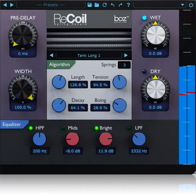 Boz Digital Labs ReCoil Spring Reverb Plugin