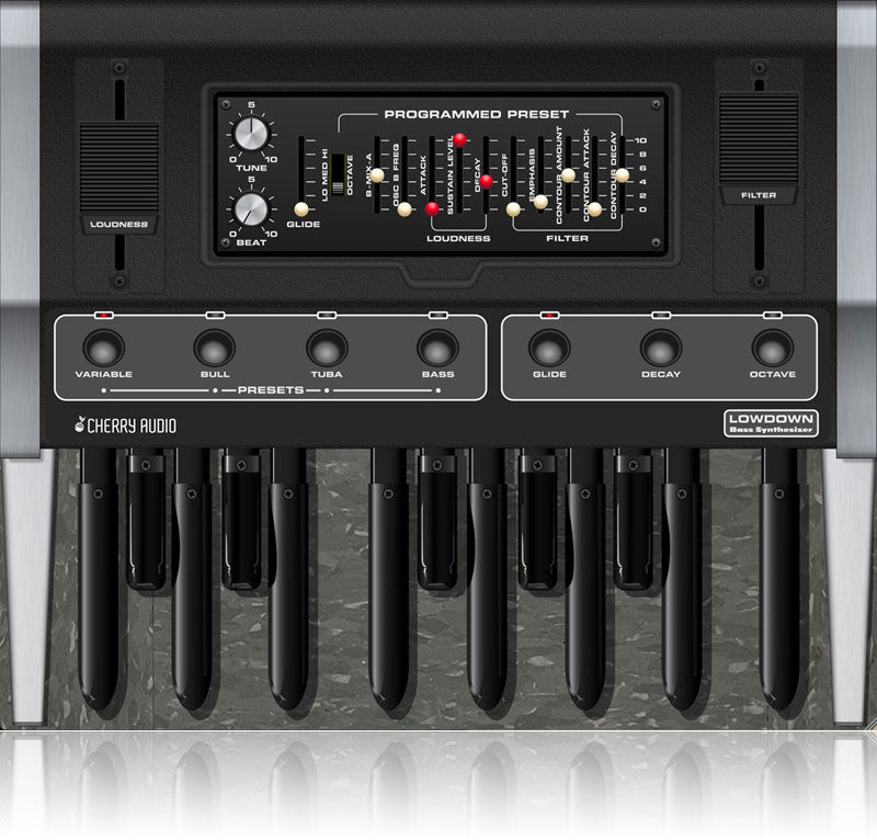 Cherry Audio Lowdown Moog Taurus Bass Synthesizer Plugin
