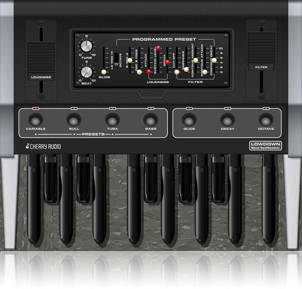 Cherry Audio Lowdown Moog Taurus Bass Synthesizer Plugin