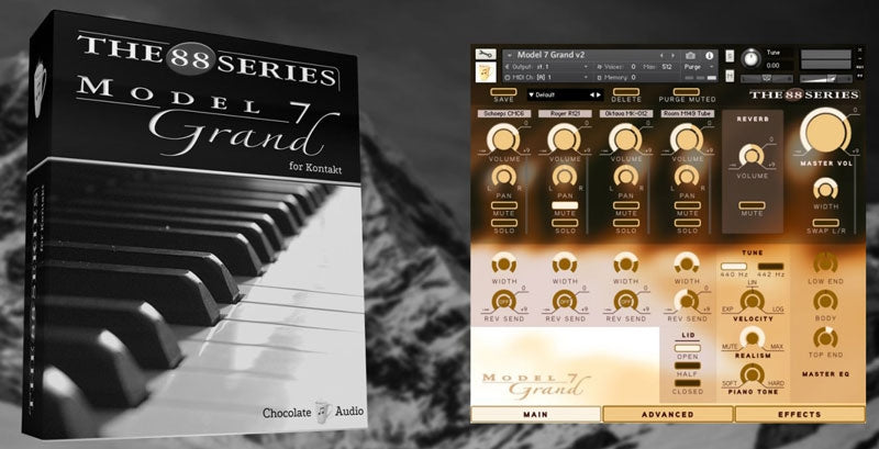 Chocolate Audio Model 7 Grand Piano For Kontakt