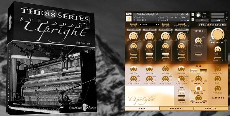 Chocolate Audio Steinbach Upright Piano For Kontakt
