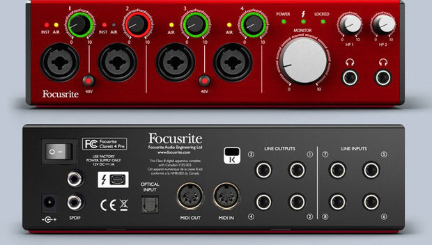 Focusrite Clarett 4Pre Thunderbolt Interface