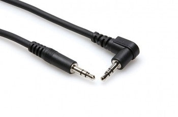 Hosa CMM-110R Stereo Interconnect, 3.5 mm TRS to Right-angle 3.5 mm TRS, 10 ft