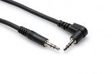 Hosa CMM-105R Stereo Interconnect, 3.5 mm TRS to Right-angle 3.5 mm TRS, 5 ft