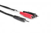 Hosa CMR-225 Stereo Breakout, 3.5 mm TRS to Dual RCA, 25 ft