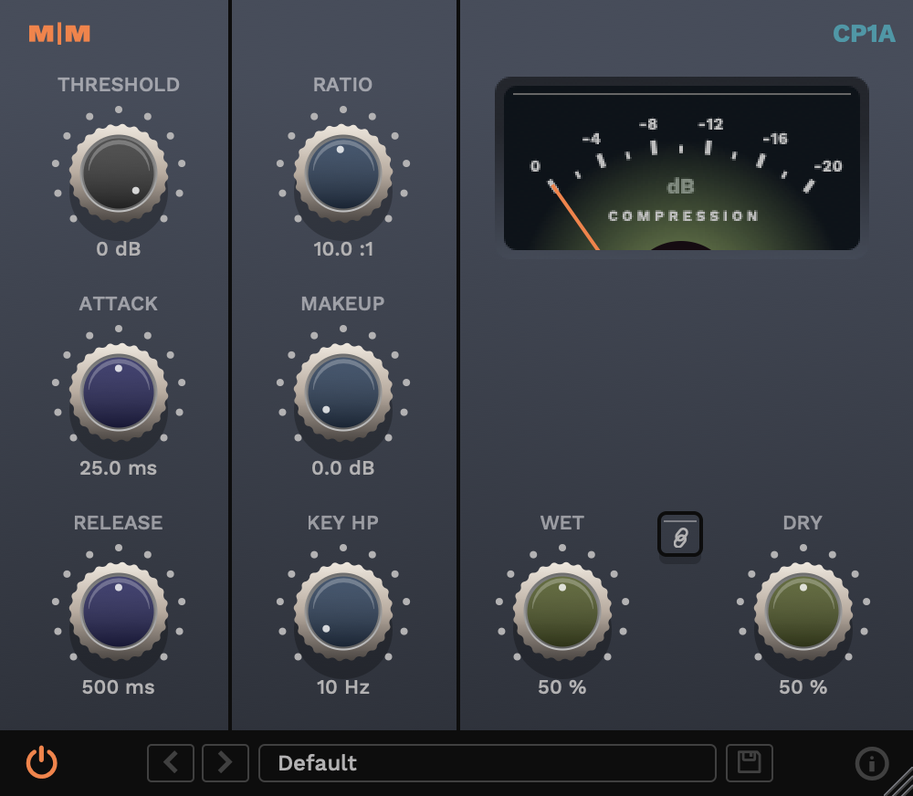 Mellowmuse - CP1A Dynamics Compressor Plugin
