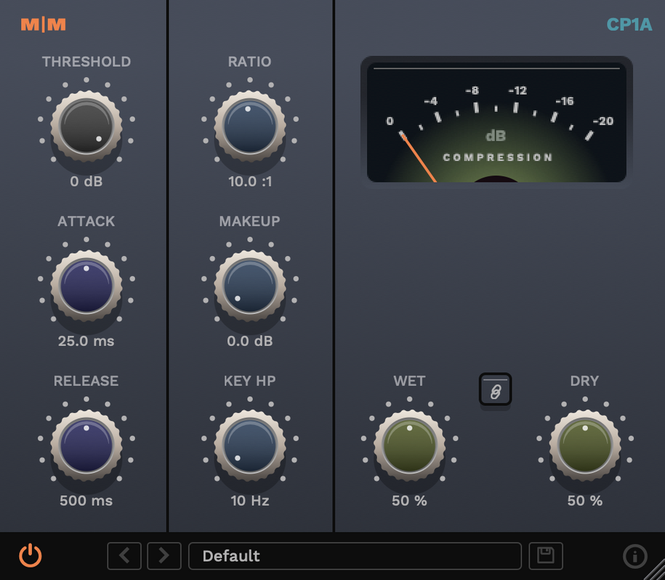 Mellowmuse - CP1A Dynamics Compressor Plugin