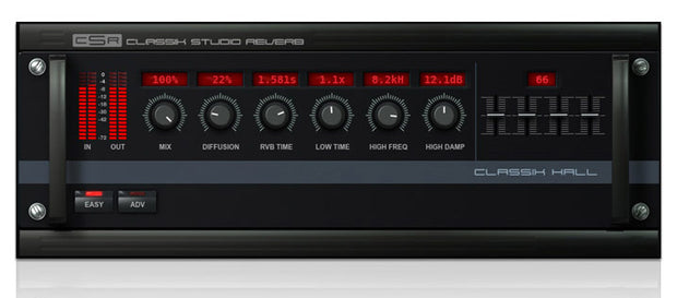 IK Multimedia T-RackS CSR Hall Reverb Single Plugin