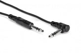 Hosa CSS-110R Balanced Interconnect, 1/4 in TRS to Right-angle 1/4 in TRS, 10 ft