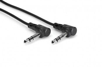 Hosa CSS-110RR Balanced Interconnect, Right-angle 1/4 in TRS to Same, 10 ft