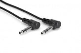 Hosa CSS-110RR Balanced Interconnect, Right-angle 1/4 in TRS to Same, 10 ft