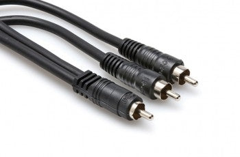 Hosa CYA-103 Y Cable, RCA to Dual RCA, 3 ft