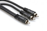 Hosa CYA-103 Y Cable, RCA to Dual RCA, 3 ft