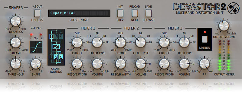 D16 Devastor 2 Multi-Band Distortion Plugin