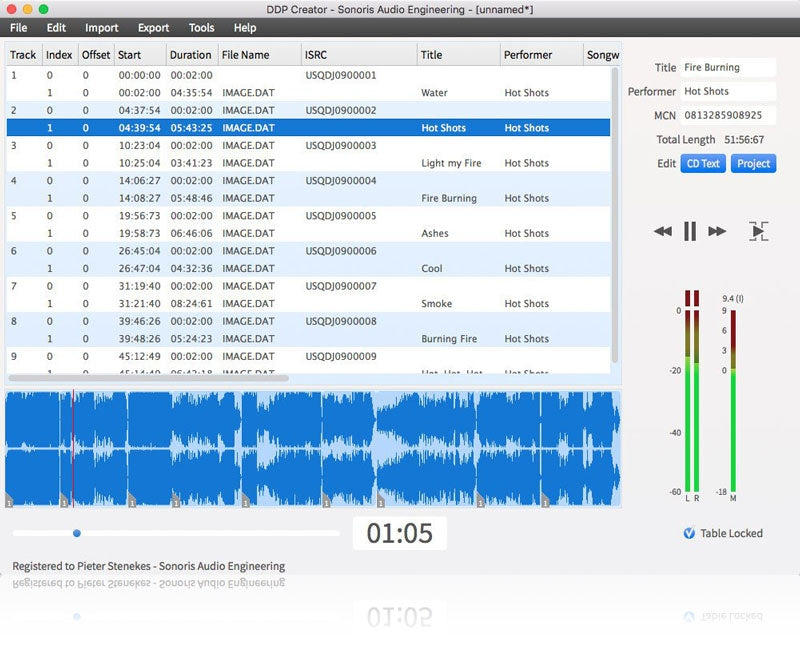 Sonoris DDP Creator Standard
