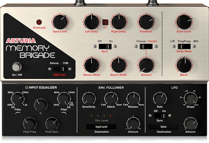 Arturia Memory Lane Delay Brigade Filtered Analog Echo Plugin
