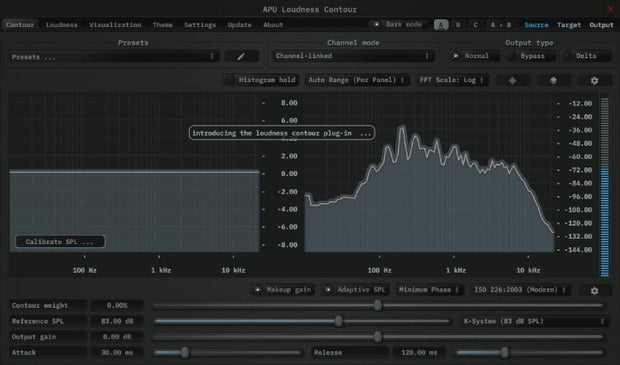 APU Software Loudness Contour