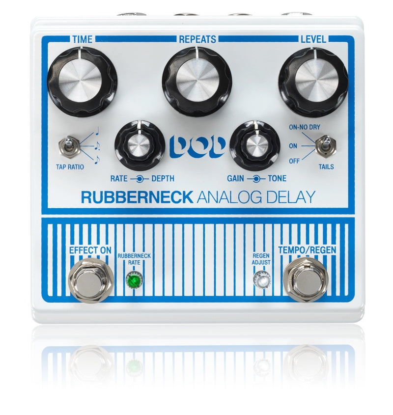 DOD Rubberneck Double-Wide Analog Delay Pedal with Tap Tempo
