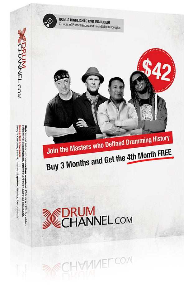 Drum Channel 3 Month Subscriptions