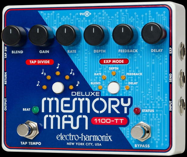 Electro Harmonix Deluxe Memory Man w/Tap Tempo 1100-TT - Open Box