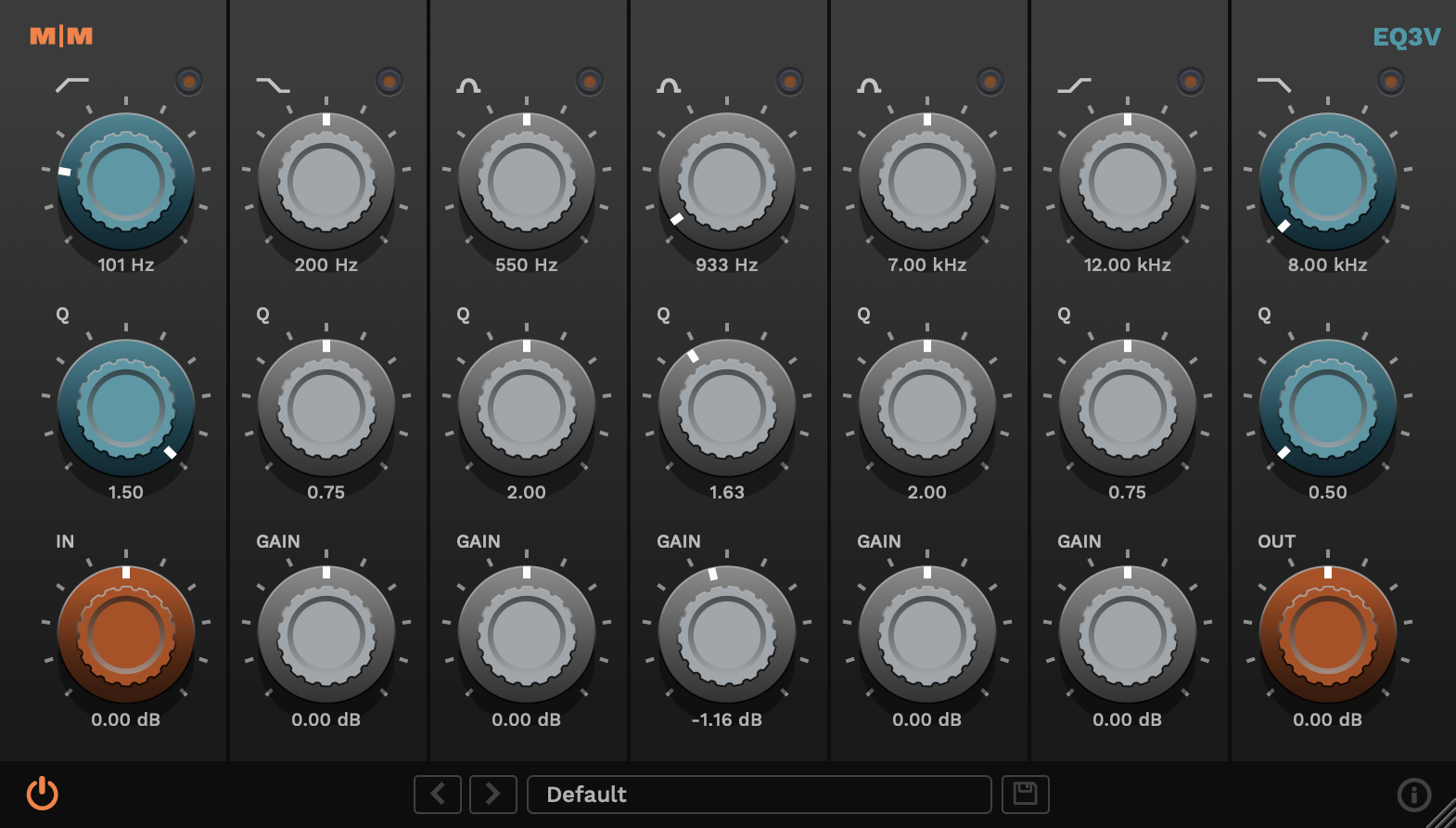Mellowmuse - EQ3V Equalizer Plugin