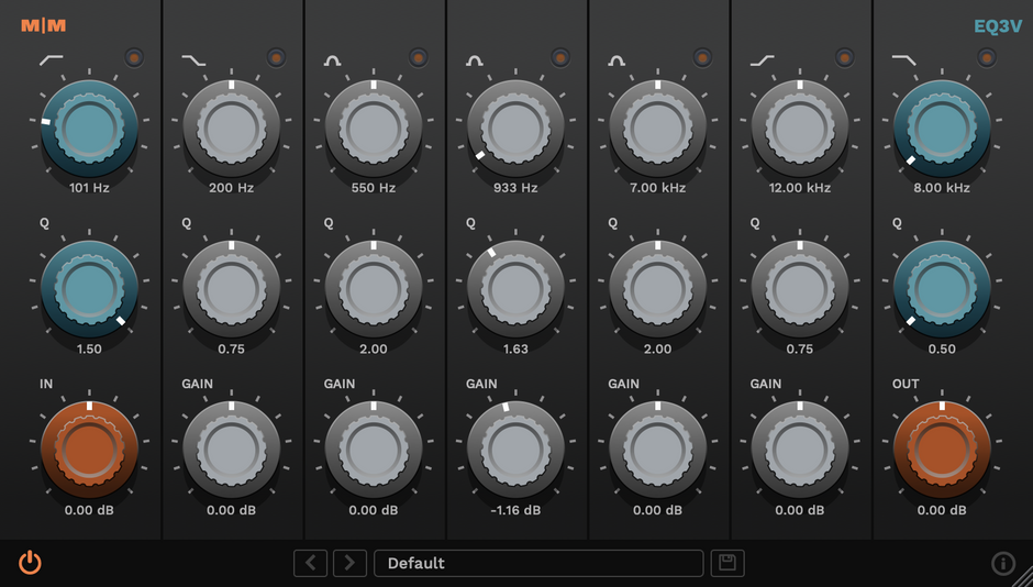 Mellowmuse - EQ3V Equalizer Plugin