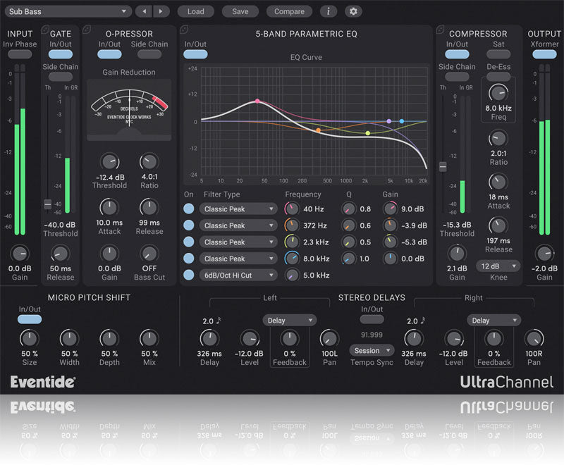 Eventide UltraChannel Channel Strip Plugin with Micro Pitch and Stereo Delay