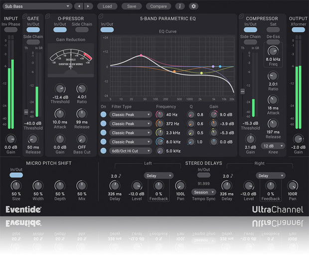 Eventide UltraChannel Channel Strip Plugin with Micro Pitch and Stereo Delay